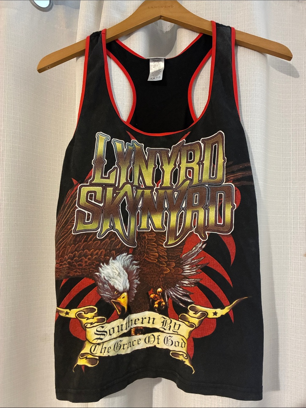 Woman’s large Lynyrd Skynyrd tank top shirt VTG southern biker